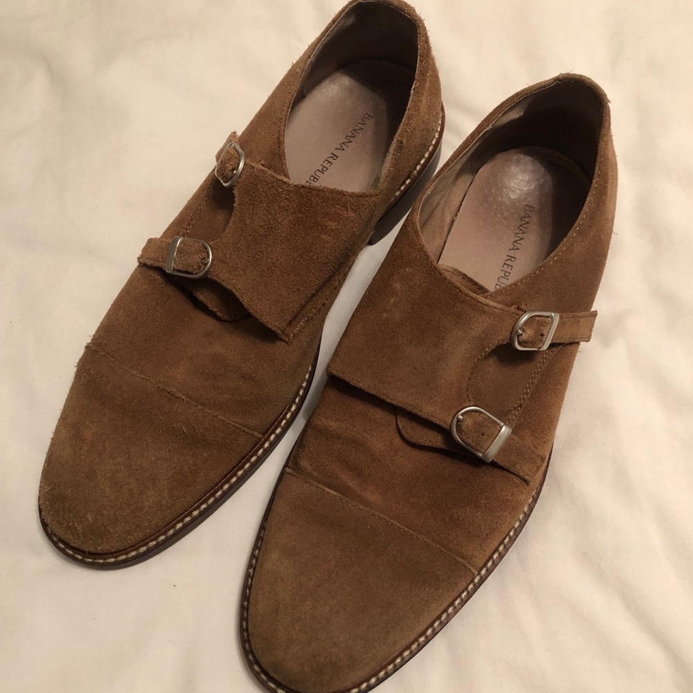 Banana Republic suede monk straps
